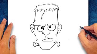 How to draw Frankenstein Easy [upl. by Herwig169]