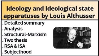 Louis Althusser  ideology  ideological state apparatuses ISA RSA Interpellation [upl. by Kcirrem801]