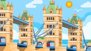 London Bridge Is Falling Down  Nursery Rhymes  Kids Song [upl. by Nonahs]