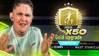 What does FIFTY Gold Upgrade packs get you on FIFA 22 [upl. by Padegs]