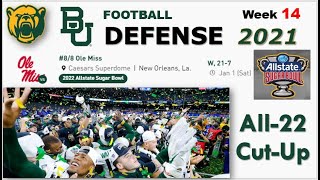 2021 Baylor Defense vs Ole Miss O  Sugar Bowl Coaches Film [upl. by Amin762]