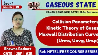 Kinetic Theory of GasesNPTEL  L4 Gaseous States chemistry  CSIRNET  GATE BRankers [upl. by Nosloc]