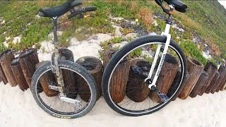 Unicycle Showdown 36er vs Geared 26er [upl. by Marlie]