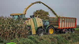 Maishäckseln 2015 Lohnunternehmen FrielingJohn DeereFendtKaweco [upl. by Mloclam544]