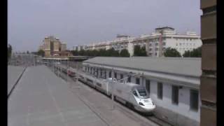 Train Spotting in Sevilla Santa Justa A total MESS  RENFE AVE train tren [upl. by Yendahc968]