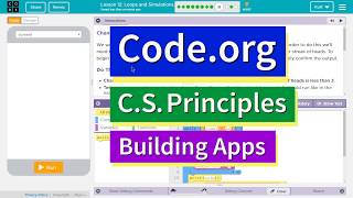 Loops and Simulations Lesson 129 Tutorial with Answers Codeorg CS Principles [upl. by Isabel742]