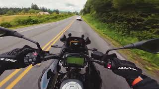 BMW F750GS playing with Subaru BRZ Part 2  Washington 4K [upl. by Airalednac676]