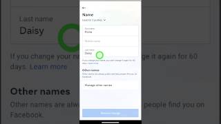 How to change your name on Facebook mobile app on iphone and android  facebook name change 2023 [upl. by Erdnaet]