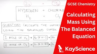 Calculating Mass Using Balanced Equations  GCSE Chemistry  kaysciencecom [upl. by Ecienahs]