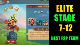 Lords mobile Elite stage 712 f2p best team [upl. by Yerga]