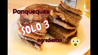 PANQUEQUES SOLO 3 INGREDIENTES 🥞 SIN HUEVO NI LACTEOS VEGANOS✅ [upl. by Yboc]