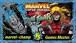 DU30 é vc marvelchamp vs Games Master  Marvel Super Heroes vs Street Fighter [upl. by Atteloj]