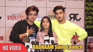 Bhavin Bhanushali Vishal Pandey and Sameeksha Sud at Adnan Shaikhs BADNAAM Song Launch FULL VIDEO [upl. by Hope]