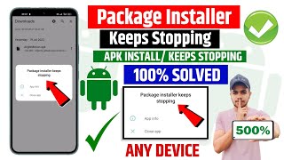 😥 Package Installer Keeps Stopping Problem  How To Solve Package Installer Keeps Stopping [upl. by Enyt]