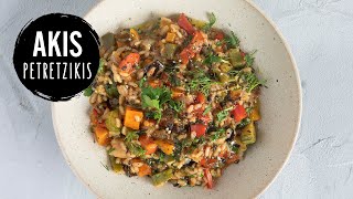 Vegan Vegetable Risotto  Akis Petretzikis [upl. by Ripleigh897]