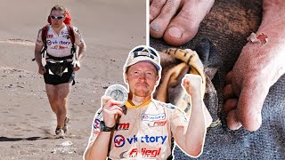 FÜßE KOMPLETT ZERSTÖRT 250KM Lauf durch die Atacama Wüste  Joey Kelly [upl. by Llerrah]