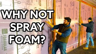 Foam Board vs Spray Foam… Insulating our steel buildinggarage  Tips and Tricks [upl. by Aslam]