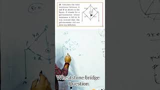 wheatstone bridge question for class 10 th 12 physics [upl. by Engamrahc]