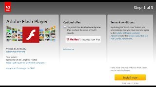 how to download adobe flash player Learn how to install adobe flash player [upl. by Rahsab490]