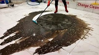 incredibly rOund flood damaged carpet cleaning satisfying [upl. by Mroz]