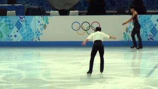 Sochi 2014 TEN Denis practice FS 00704 [upl. by Eelyram]