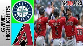 Arizona Diamondbacks vs Seattle Mariners FULL HIGHLIGHTS  MLB To Day July 28 2023  MLB 2023 [upl. by Jahdiel843]