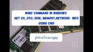 WMIC COMMAND  GET MEMORY OS SYSTEM HARDWARE DISK  NETWORK INSTALLED SOFTWARE INFORMATION [upl. by Niall]