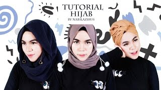 Hijab Tutorial 3 Styles  Nabilazirus ♡ [upl. by Cowan851]