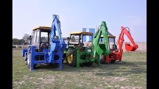 Tractor Backhoe Loader attachment on Mahindra [upl. by Pru]