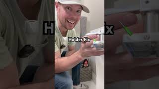 🧻 Fix your loose Toilet Paper Holder 🪛 tips home diy [upl. by Jago831]