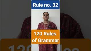 120 rules of grammar  Rule 32 Grammar Rules  Nimisha Bansal [upl. by Ahsekyt]