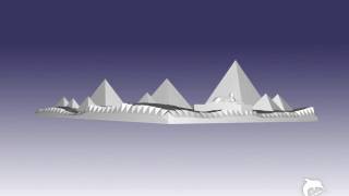 3d model of the pyramids of Giza [upl. by Ulrica]