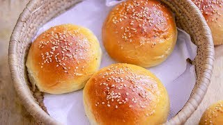 Eggless Bun Recipe  Homemade Bun Recipe  Burger Bun Recipe [upl. by Gwenny962]