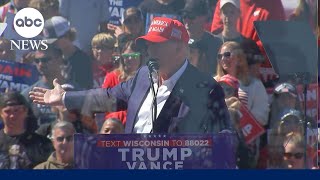 Former President Trump holds Wisconsin campaign rally [upl. by Ezalb]