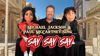 Michael Jackson amp Paul McCartney puppets sing quotSay Say Say quot [upl. by Eteragram]