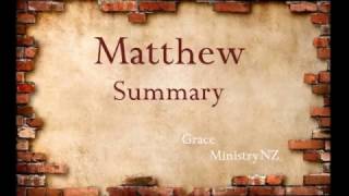 Gospel of Matthew Summary [upl. by Aromas]