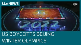 US announces diplomatic boycott of 2022 Beijing Winter Olympics  ITV News [upl. by Revolc]