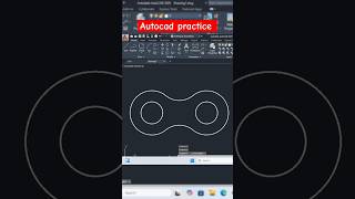 AutoCAD practice drawing autocad autocad2d [upl. by Ecnerol173]