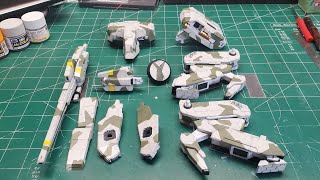 Metal gear Rex project part 5 painting geometric camouflage and panel lining [upl. by Faith]