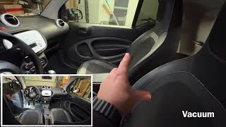 How to clean your entire interior Smart ForTwo DIY [upl. by Malia]