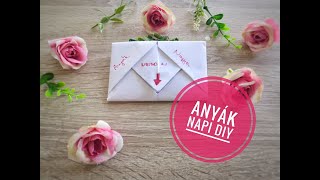 Gyors könnyen elkészíthető Anyák napi ajándék ötlet DIY  origami  Mothers day gift idea  2021 [upl. by Bumgardner]