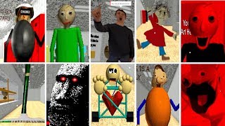 ALL CHARACTERS Baldis Basics in Education and Learning BETA [upl. by Anelim]