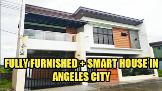 A Solar Powered SMART HOUSE in Angeles City Pampanga • House and Lot for sale • Fully Furnished [upl. by Hannus]