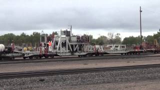 Union Pacifc Railroad welded rail train equipment in Laramie WY 91513 012 [upl. by Simmons517]