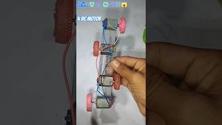 4 dc motor car amazing experiment shorts tech [upl. by Dulcie545]