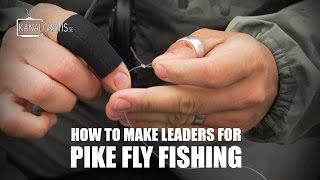 How to make leaders for Pike Fly Fishing  Kanalgratisse [upl. by Hoehne]