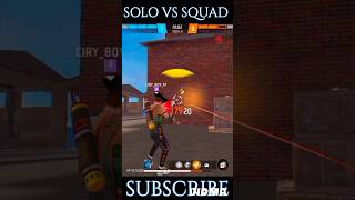 SOLO VS SQUAD 😱 WITH PN ROSE 😳 1VS4 CRSANJUGAMING freefire trending tiktok shorts [upl. by Lairbag]