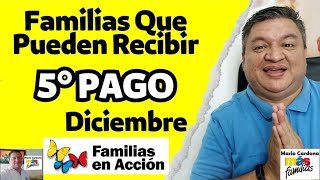 ✅ FAMILIAS Que PUEDEN RECIBIR El 5° GIRO De DICIEMBRE RENTA CIUDADANA😲🙏 [upl. by Odnala]