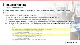 AutoSys Workload Automation Troubleshooting [upl. by Garlan]