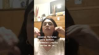 Masajes faciales para definir mandíbula masajes masajesdrenantes piel masaje tipsdebelleza [upl. by Brelje]